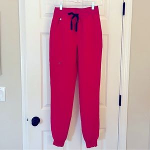 FIGS Hot Pink Zamora Scrub Jogger